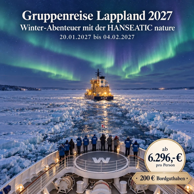 In Finnland bricht Eisbrecher für Expeditionsschiff das Eis