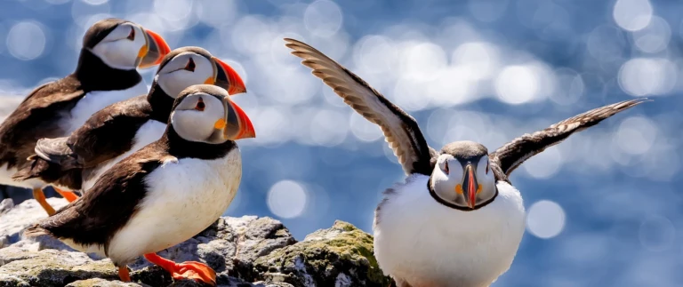 Expedition wildes schottland fruehlingserwachen in kraftvoller natur mit hapag lloyd cruisesshutterstock papageitaucher britsiche inseln min aspect ratio 1500 630