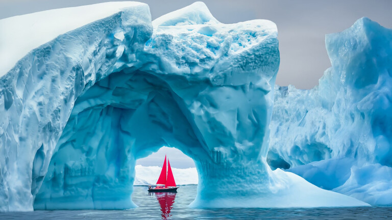 Eiskathedralen im Eisfjord