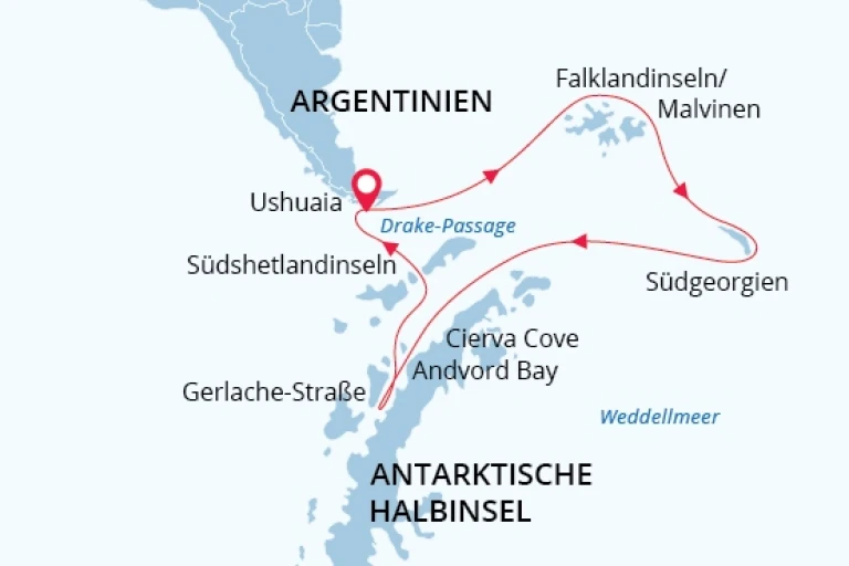 Karte antarktische halbinseln antarktis expeditions kreuzfahrt