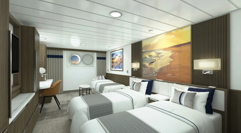 Aurora stateroom triple render, douglas mawson (1)