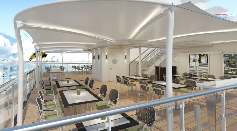 Douglas mawson outdoor restaurant