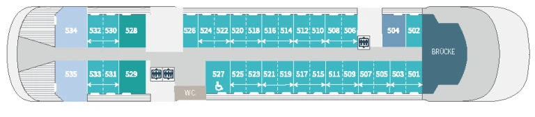 Le champlainponant explorer deck 5