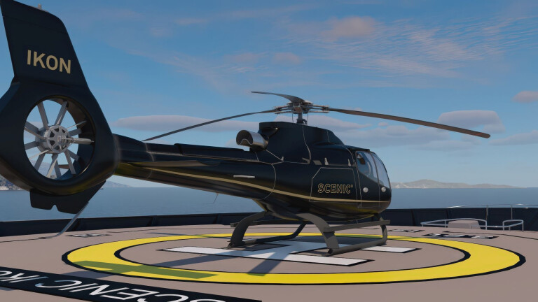 Scenic Ikon | Heli Landeplatz auf Yacht