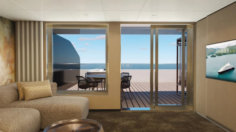 Scenic Ikon | Blick auf das Meer aus der Yacht Suite
