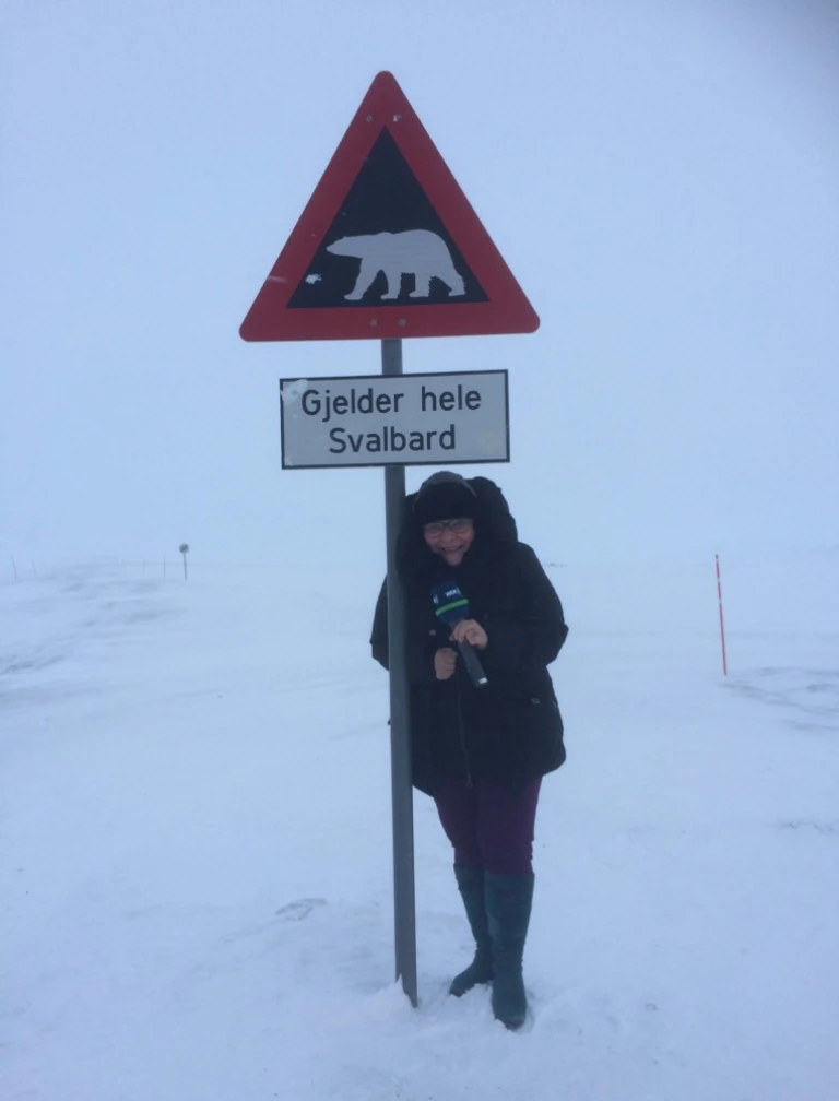 Einladung zur exklusiven autorenlesung mit hanne h kvandalhanne hippe portrait spitzbergen