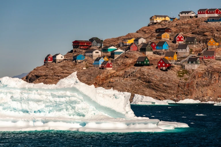 Stadt Uummannaq in Grönland