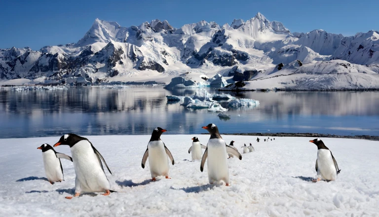 Antarktis danko island eselspinguine steve allen shutterstock 2384615347