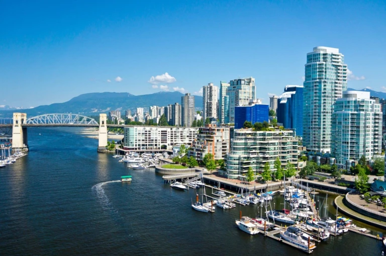 Skyline Vancouver mit Marina