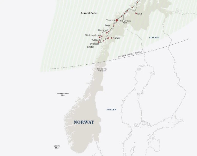 Das arktische norwegenerlebnis