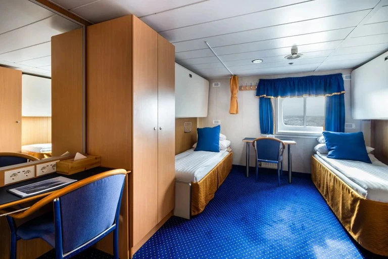 Kabine Comfort Twin auf dem Expeditionsschiff Ocean Nova