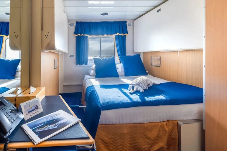 Kabine Explorer Double auf dem Expeditionsschiff Ocean Nova