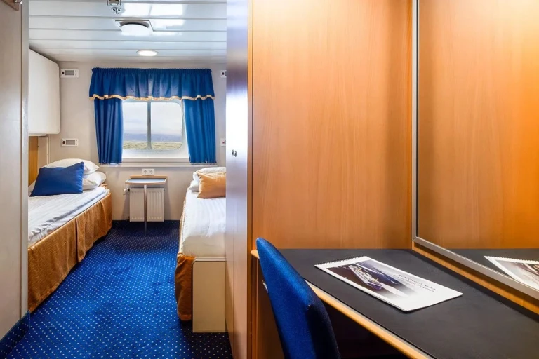 Kabine Explorer Twin auf dem Expeditionsschiff Ocean Nova