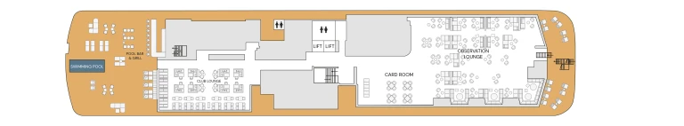 Grundriss Deckplan Deck 7 SH Diana von Swan Hellenic