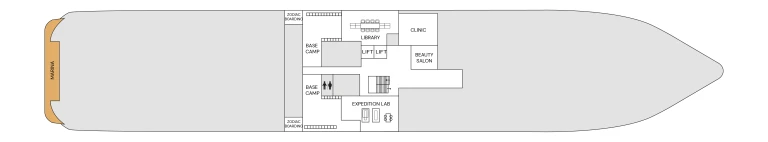 Grundriss Deckplan Deck 3 SH Vega von Swan Hellenic
