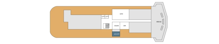 Grundriss Deckplan Deck 8 SH Vega von Swan Hellenic