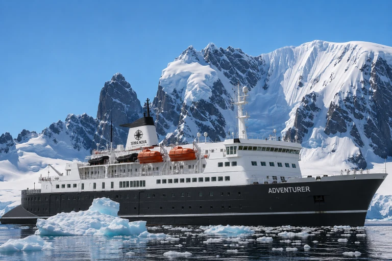 Terra Nova Adventurer Außenansicht in der Antarktis