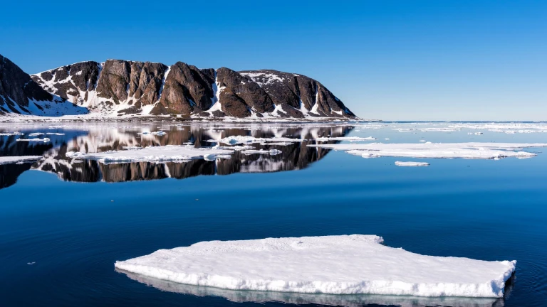 Spitzbergen Fjordansicht